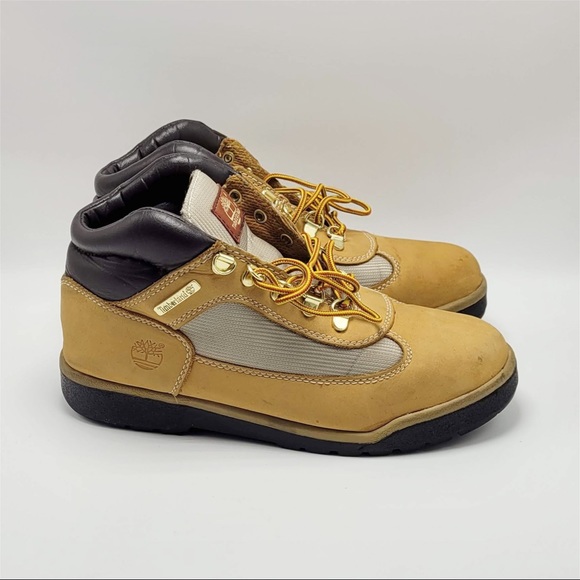 Boy’s Timberland Field Boots Wheat Nubuck - Picture 2 of 12